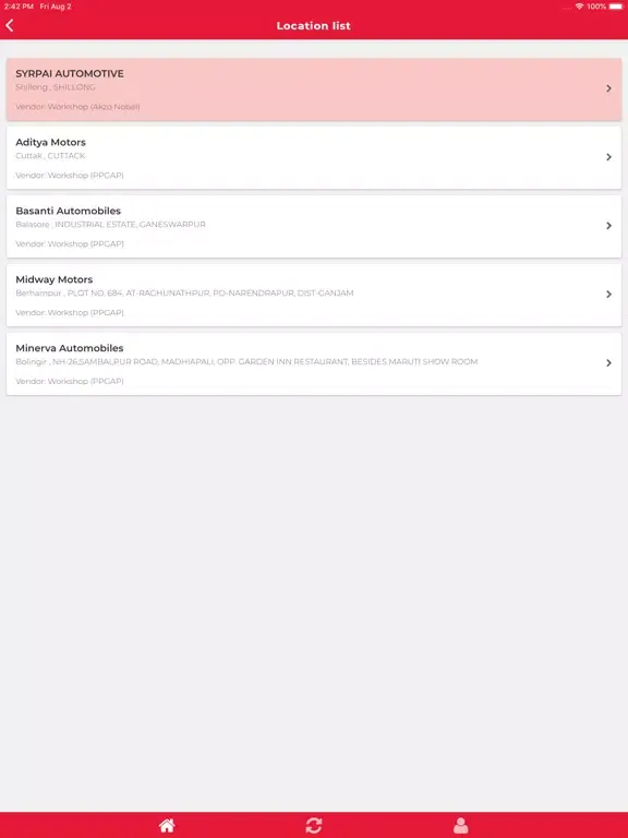 BODYSHOP MAP PLUS iPad  スクリーンショット