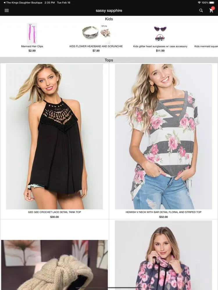 Sassy Sapphire Boutique iPad  স্ক্রিনশট