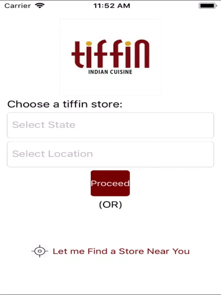 Capturas de tela do Tiffin Indian Cuisine iPad 