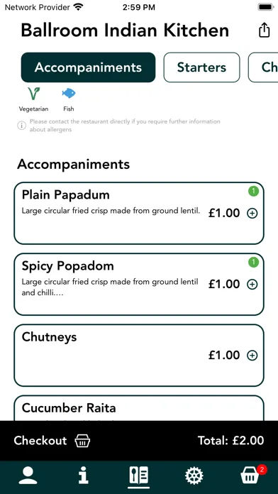 Capturas de tela do Ballroom Indian Restaurant