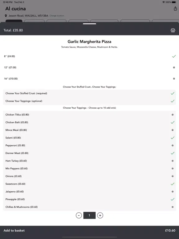 Al Cucina iPad  Ekran Görüntüleri