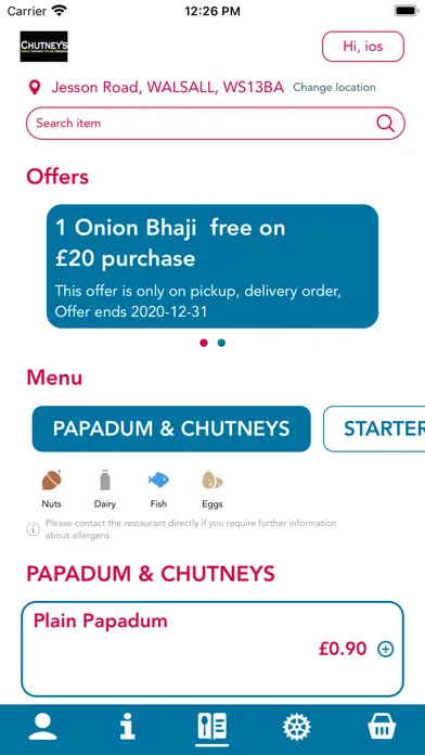 Captures d'écran de Chutneys Indian