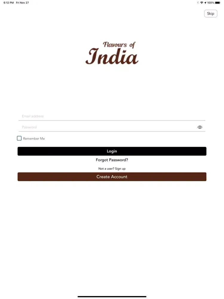 Flavors of India Leicester iPad  Screenshots