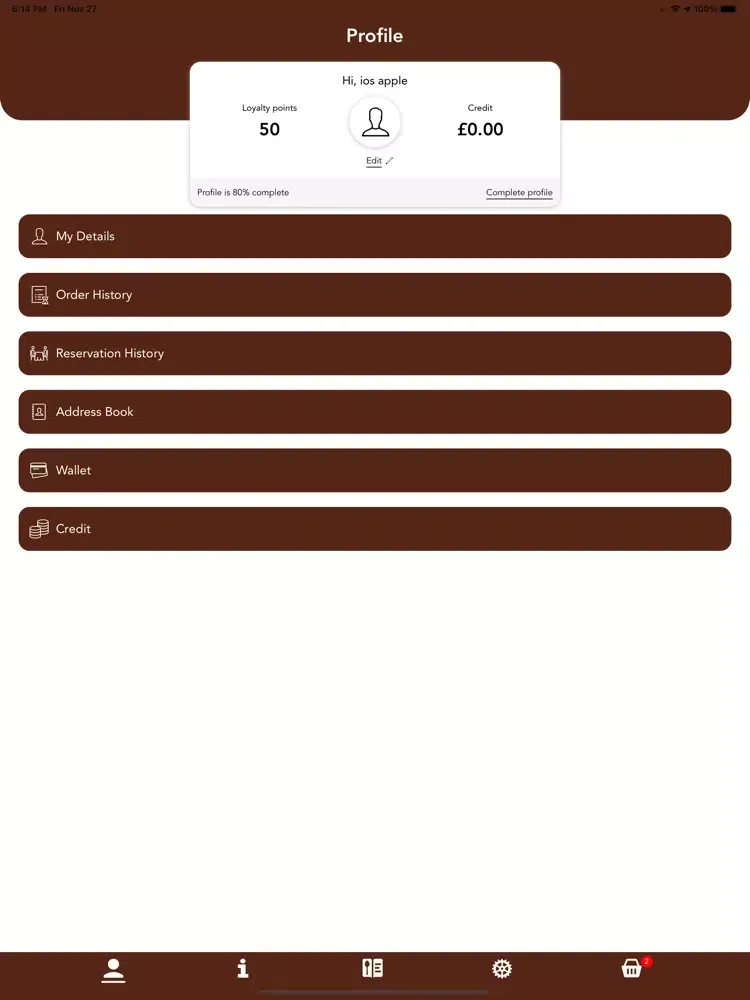 Flavors of India Leicester iPad  Screenshots