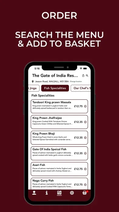 The Gate of India Restaurant應用截圖