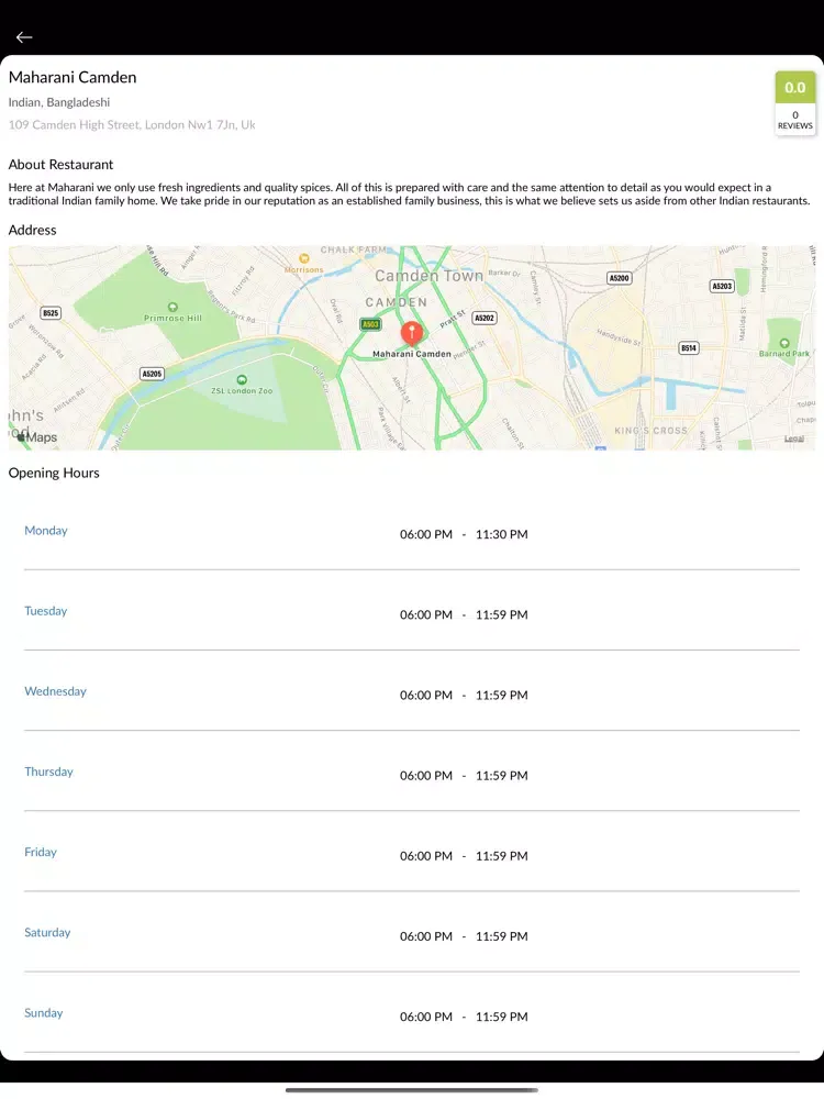 Maharani Camden iPad  Ekran Görüntüleri