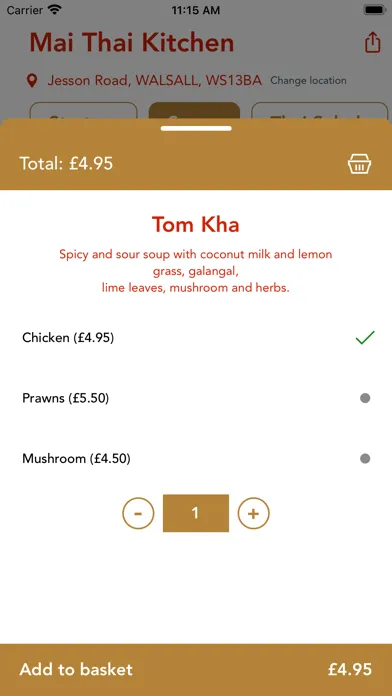 Screenshot di Mai Thai Kitchen