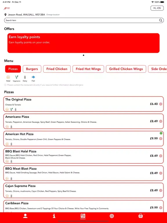 تصاویر Mammas Pizza Forest Hill iPad 