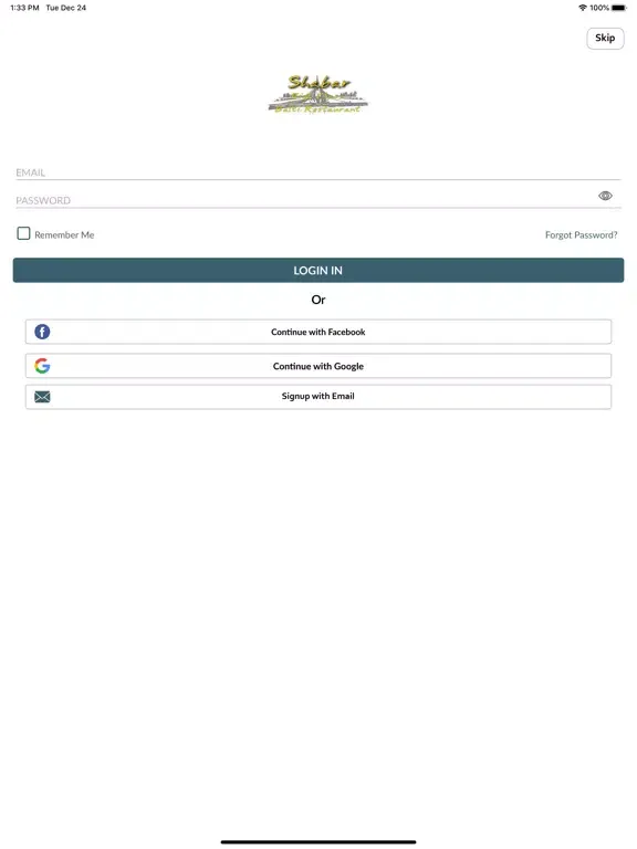 Shabar Balti Restaurant iPad  Ekran Görüntüleri