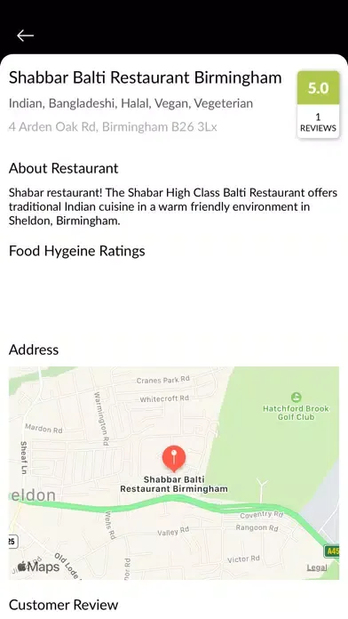 Shabar Balti Restaurant Ekran Görüntüleri