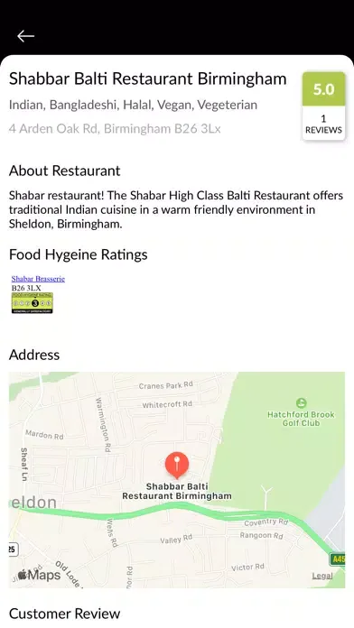 Shabar Balti Restaurant Ekran Görüntüleri