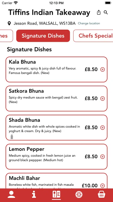 Tiffins Indian Takeaway 스크린샷