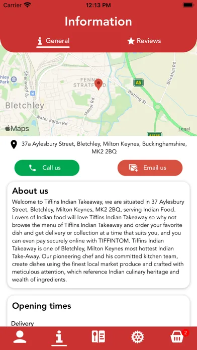 Tiffins Indian Takeaway 스크린샷