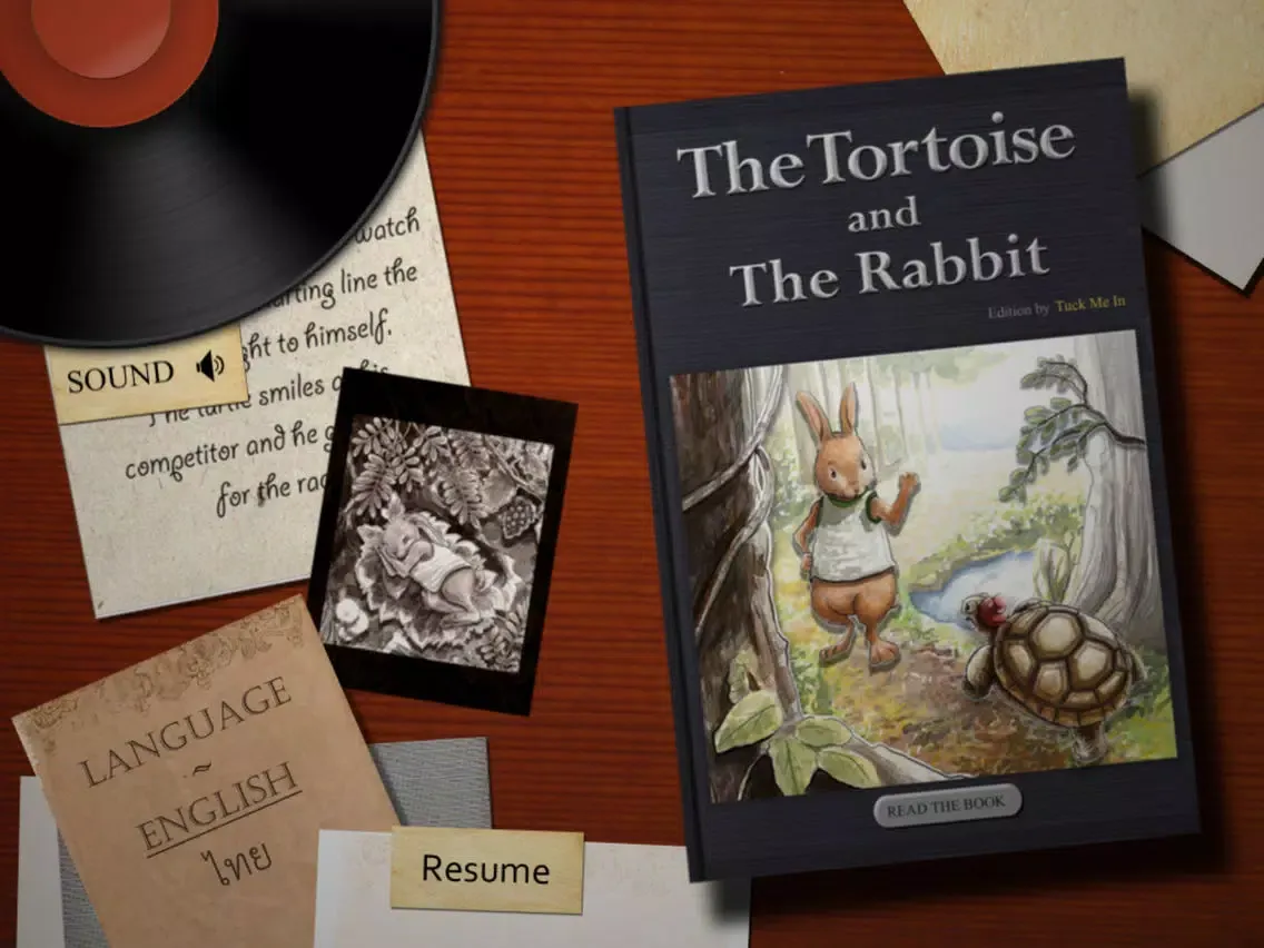 ภาพหน้าจอของ The Tortoise and The Rabbit. iPad 
