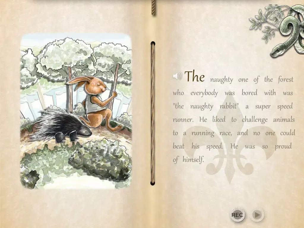 ภาพหน้าจอของ The Tortoise and The Rabbit. iPad 
