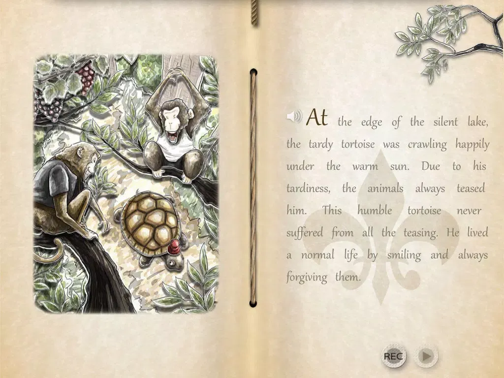 ภาพหน้าจอของ The Tortoise and The Rabbit. iPad 