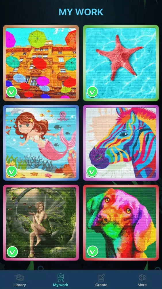 Capturas de pantalla de Diamond Paint Color by Number