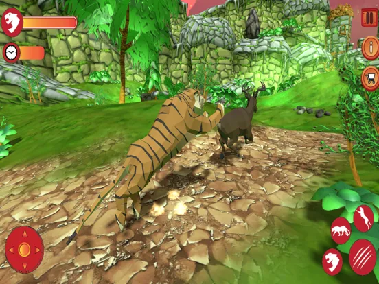ภาพหน้าจอของ King Tiger Quest Wildcat Game iPad 