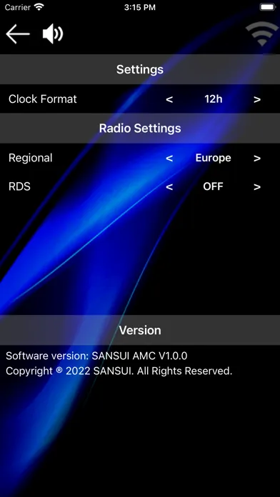 ภาพหน้าจอของ SANSUI AMC