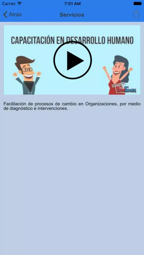 Screenshot di Desarrollo Organizacional RR