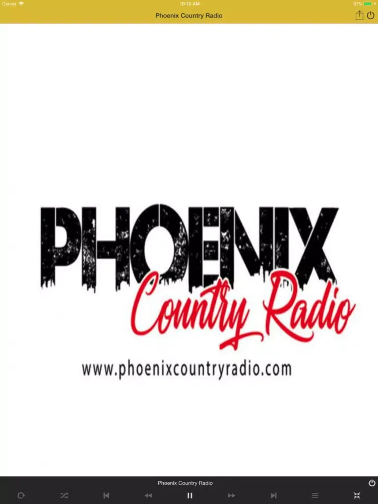 Capturas de tela do Phoenix Country Radio iPad 