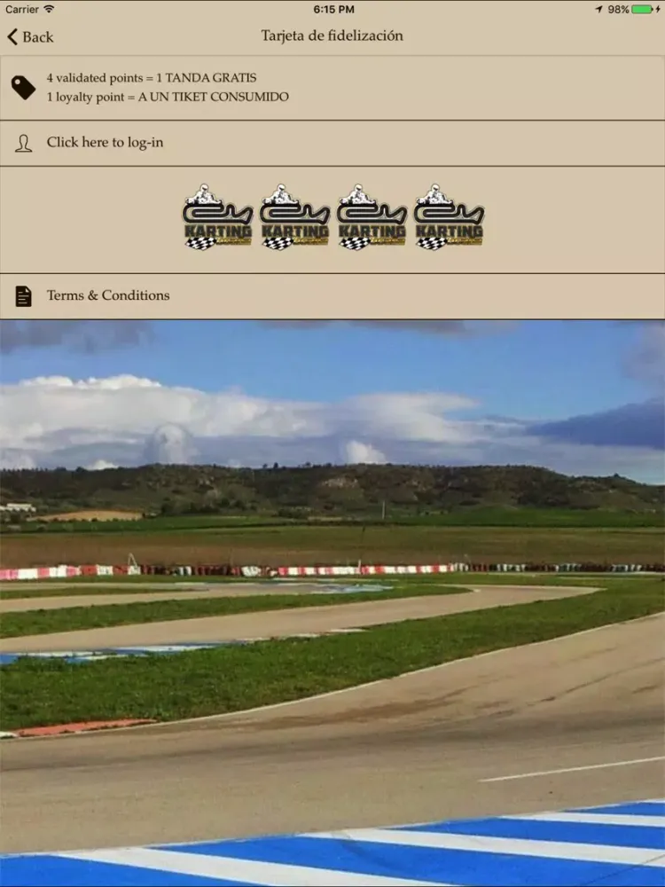Zrzuty ekranu karting ocaña iPad 