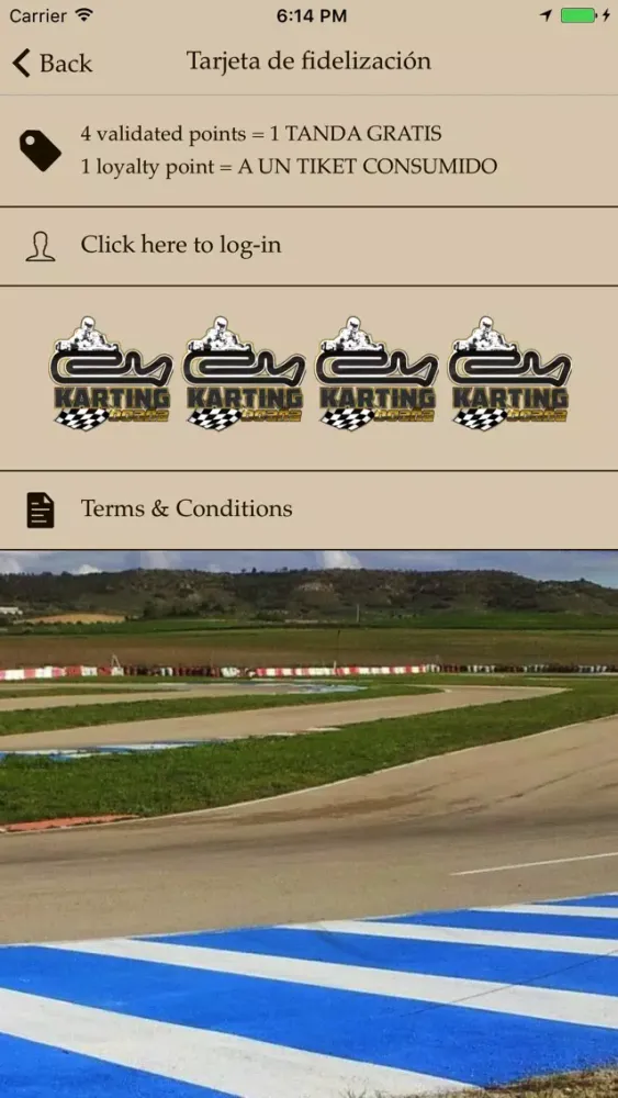 Zrzuty ekranu karting ocaña