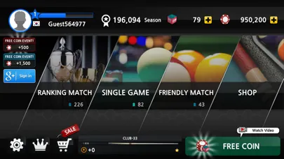 Captures d'écran de World Championship Billiards