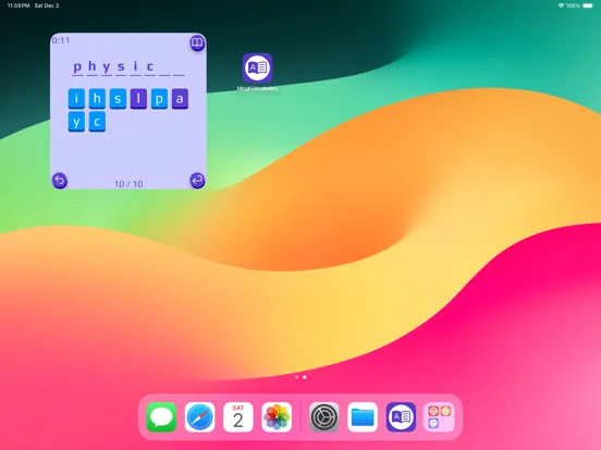Capturas de pantalla de MingKi Vocabulary Games iPad 