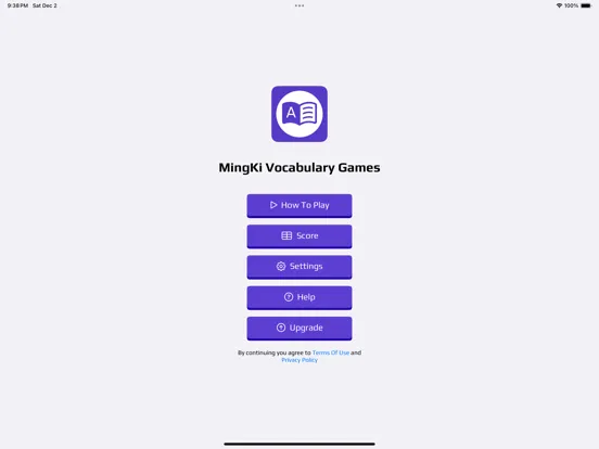 Capturas de pantalla de MingKi Vocabulary Games iPad 