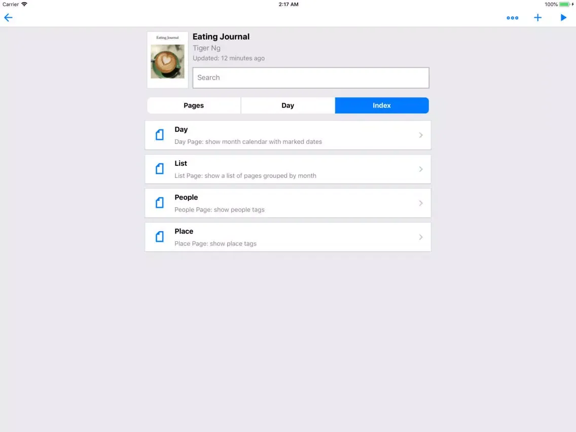 ภาพหน้าจอของ Ching - Journal Book Builder iPad 
