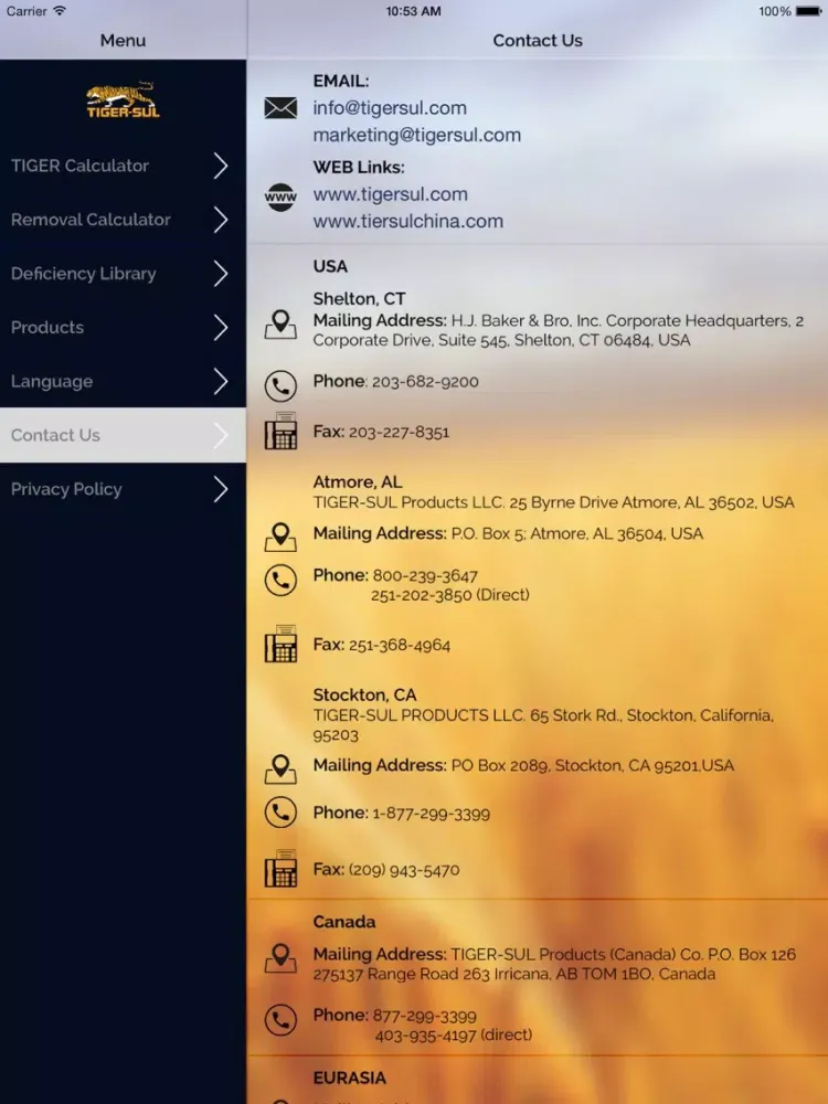 Capturas de pantalla de TigerSul Crop Nutrient Calculator iPad 
