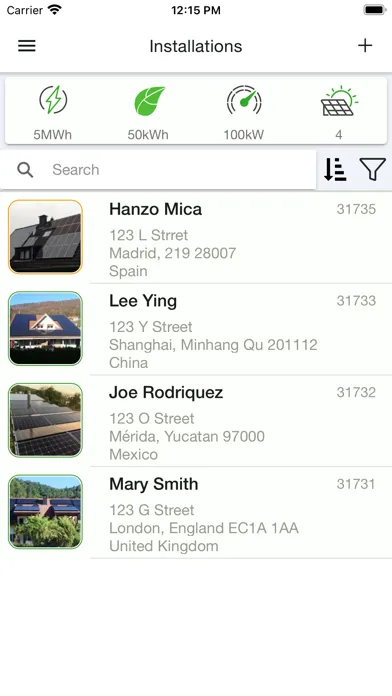 Tigo Energy Intelligence Screenshots