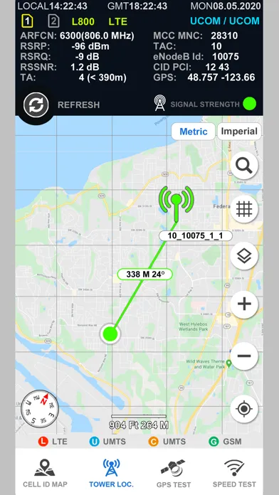 Cell Phone Towers World Map 스크린샷