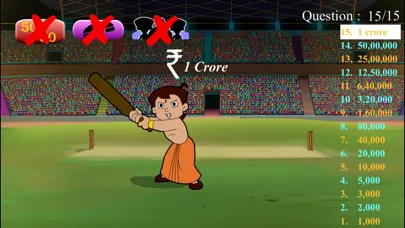 Ảnh chụp màn hình của Cricket Quiz with Bheem