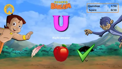 Words and Alphabets Game with Bheem Screenshots