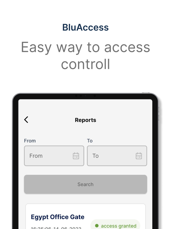 BluAccess iPad 应用截图