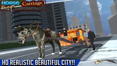 Capturas de tela do Horse Carriage Transport 3d