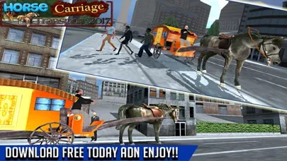 Capturas de tela do Horse Carriage Transport 3d
