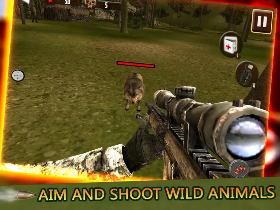 Jungle Hunter Animal - Wolf Shoot Wild iPad  स्क्रीनशॉट