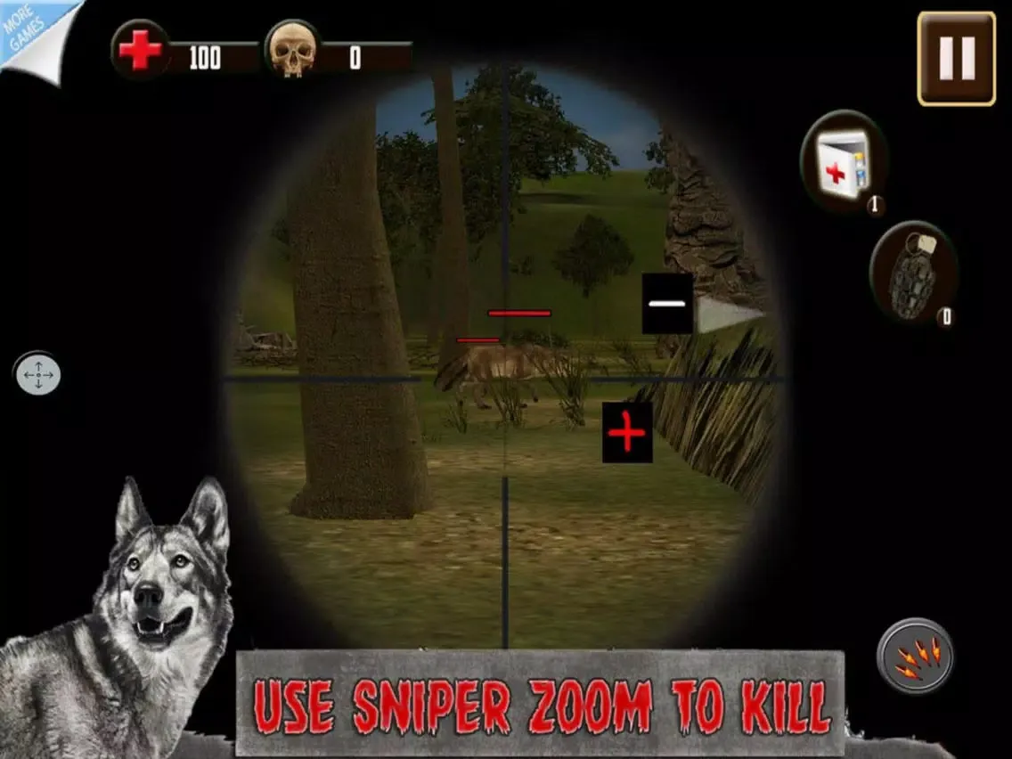 Jungle Hunter Animal - Wolf Shoot Wild iPad  स्क्रीनशॉट