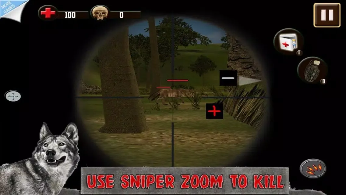 Jungle Hunter Animal - Wolf Shoot Wild स्क्रीनशॉट