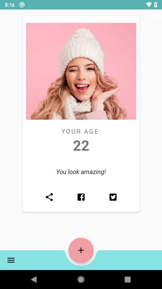 Ảnh chụp màn hình của Age calculator by face scanner