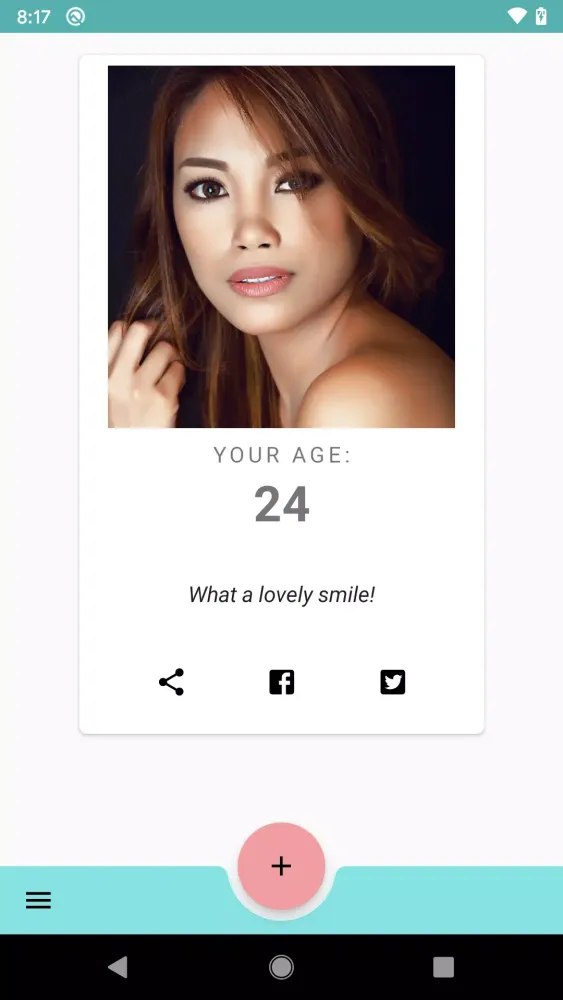 Ảnh chụp màn hình của Age calculator by face scanner