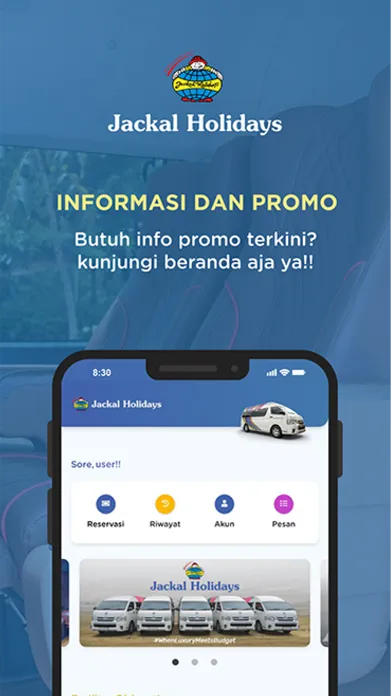 Tangkapan layar Jackal Holidays Shuttle