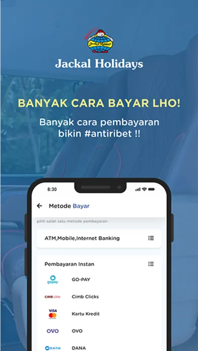 Tangkapan layar Jackal Holidays Shuttle