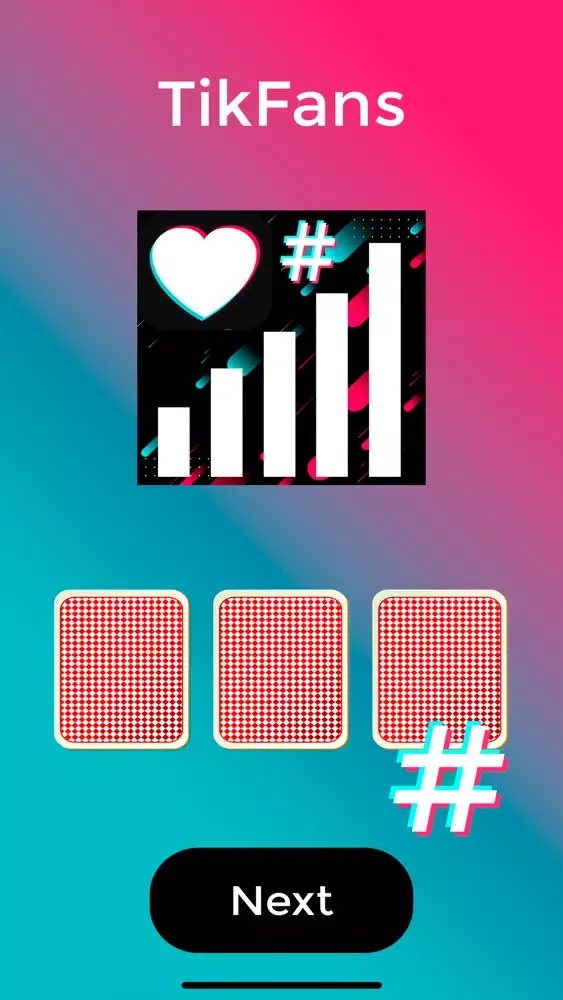 Zrzuty ekranu Tikfans Followers Boost Tags