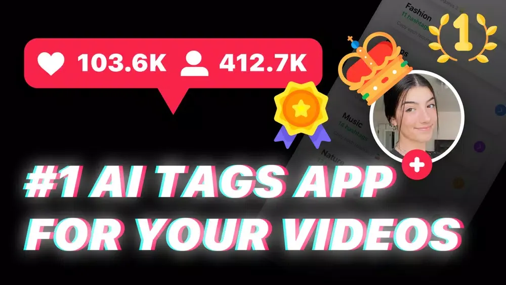 Capturas de tela do TikHype: #1 AI tags for videos