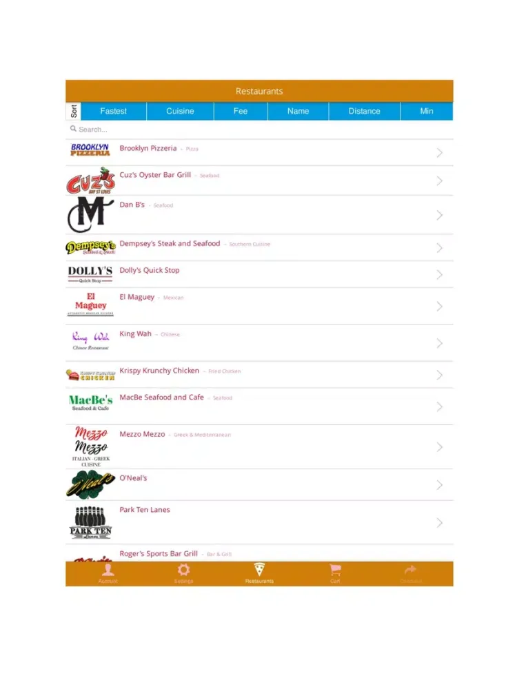 Tangkapan skrin Tiki Delivery iPad 