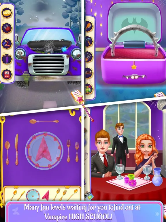 High School Vampire Love Story iPad 應用截圖